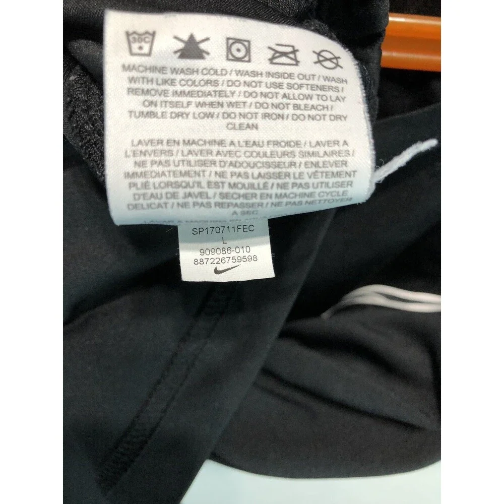 Nike DriFit Boys Black Short Sleeve Training T Shirt 909086-010 Large UU16